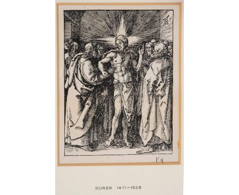 ALBRECHT DURER (1471-1528) Christ appearing to the Apostles (Doubting Thomas), woodcut, c.1510 12.6 x 9.7cm, without watermar