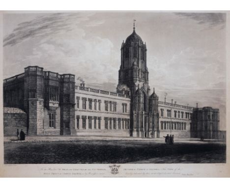 R. REEVE AFTER J. BUCKLER 'The West Front of Christ Church', aquatint engraving, 50.5 x 65.5cm; and a quantity of further eng