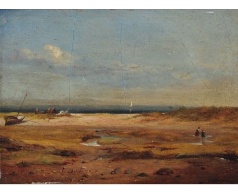 * SHERIFF 'View from Isle of Arran....', inscribed verso, oil on panel, 13.5 x 18.5cm