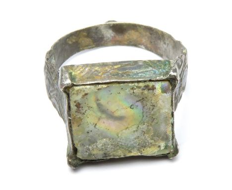 Post-Medieval Finger Ring.  Circa, 17th century AD. Silver, 4.4g. 20mm diameter (19mm internal) x 13mm. Formed of a tapering 