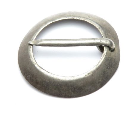 Post-Medieval silver annular brooch. 17th - 18th century. 26mm diameter, 2.3g.UK private collection, acquired before 1990.