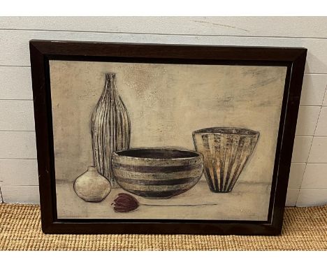 A print "Crimson Tulip" box frame (91cm x 73cm) 