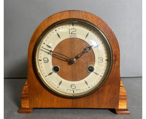 A Mid Century Smith eight day mantel clock 