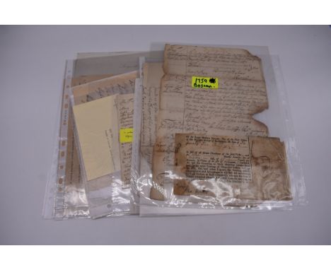 MARITIME PRINTED AND MANUSCRIPT DOCUMENTS, 18TH-19THC:&nbsp;collection of approx 12 items including statement of accounts, Pl