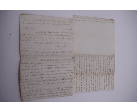 CUBA:&nbsp;contemporary manuscript translation of letter from Governor Henry White of Florida to Captain General of the Isle 