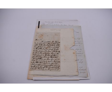 LIVERPOOL AND MANCHESTER RAILWAY:&nbsp;3 side ALS from E W Stanley, Earl of Derby, 1826, to one Charles Lawrence Esq, relatin