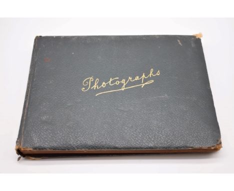 HONG KONG RACECOURSE:&nbsp;album of early 20thc albumen print photographs, approx 55 images, some with locations identified i