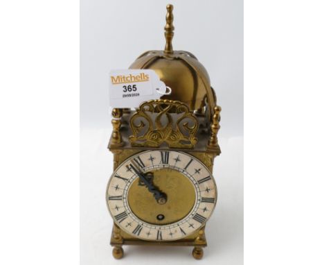 Vintage Smiths brass wind up clock