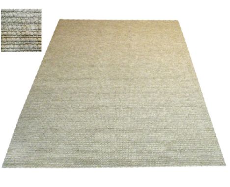 JUTE CARPET, 310cm x 250cm, oatmeal woven finish.