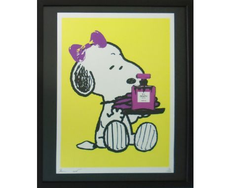 DEATH NYC, 'Snoop no. 6 Death', lithograph, limited edition of 100, certificate of authenticity and gold stickers, signed, 45