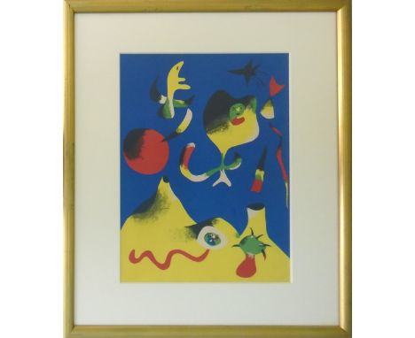 JOAN MIRO, 'The air', lithograph, signed in the plate, 35cm x 26cm, framed and glazed.(Subject to ARR - Please see Buyers Con