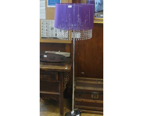 A lamp with glass droplets