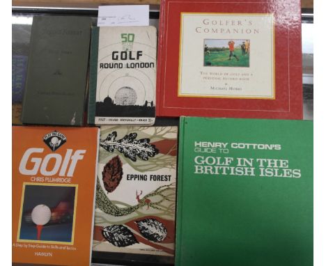 GOLFING INTEREST: A quantity of books to include '50 Miles of Golf Round London' First Edition, published Whitefriars press 1