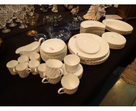 Aynsley tea and dinner service in the Whisper Gold pattern