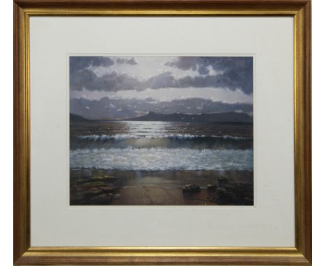 * ED HUNTER, EVENING LIGHT limited edition print, titled label verso image size 38cm x 47cm, overall size 67cm x 75cm Mounted