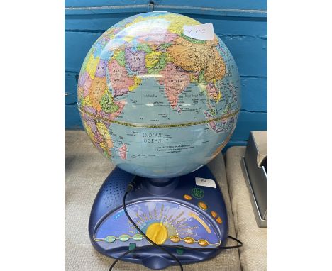 A vintage Leapfrog interactive world globe (untested), shipping unavailable