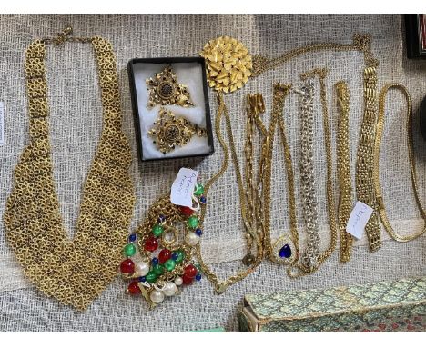 A selection of quality costume jewellery including Monet, Napier and Adrian Mann