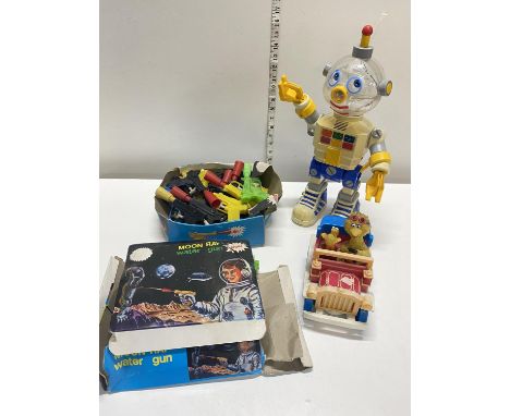 A selection of assorted vintage children's toys  including Sesame Street etc