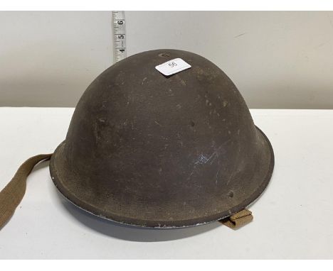 A WW2 period British turtle helmet