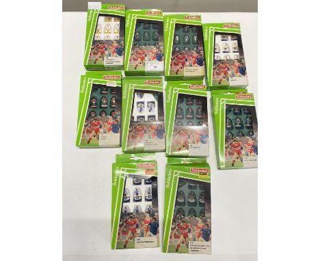 Ten boxed Subbuteo football teams including Leeds united etc