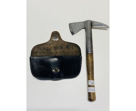 A vintage Elwell Fireman axe