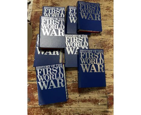 Eight volumes of The History of the First World War, shipping unavailable