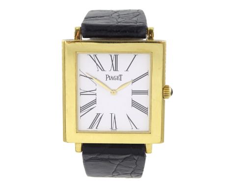 Piaget Altiplano Mécanique 18ct gold manual wind wristwatch, Ref. 9930, case No. 815707, white dial with Roman numerals, on b