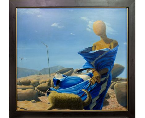 * GORDON K MITCHELL RSA RSW RGI, SCOTS WA HAE oil on canvas, signed and dated '91 102cm x 110cm Framed.