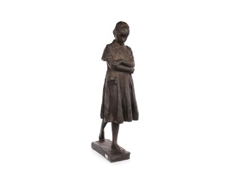 * WALTER AWLSON (SCOTTISH b 1949 -), KATHERYN slip-cast ceramic, signed and numbered 48/75 approx 62cm high. Note: Walter Awl