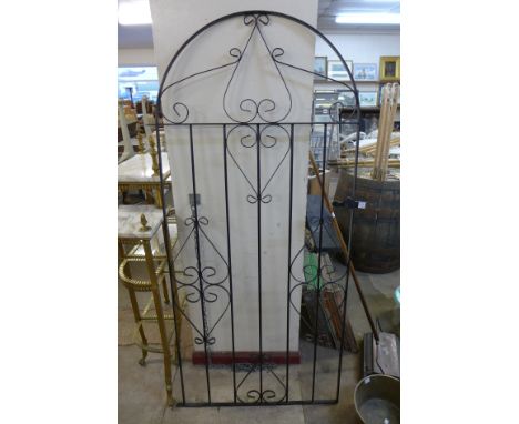 A wrought iron gate