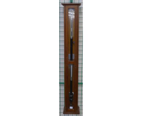 A mid 20th Century mahogany stick barometer