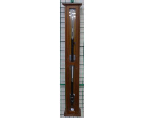 A mid 20th Century mahogany stick barometer