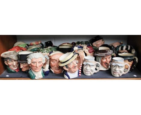 Royal Doulton Character Jugs, twenty six various models, including, Gondelia, Winston Churchill, Golfer, The Fortune Teller (