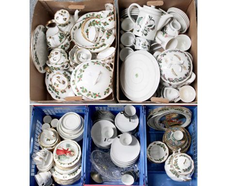 A Quantity of Portmerion Botanic Garden Tea and Dinner Wares, together with a Continental China Raymond Loewy teaset, Queens 