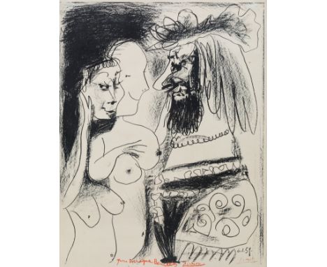 PABLO PICASSO (Malaga, 1881 - Mougins, France, 1973)."Le Vieux Roi, 1959.Lithograph on Vélin de Arches paper, edition of 1000