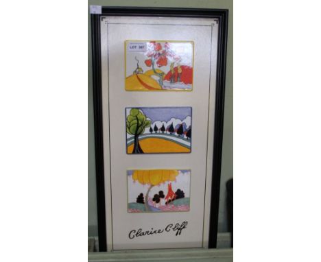 The Rich Designs of Clarice Cliff - a framed presentation of 1999 copies