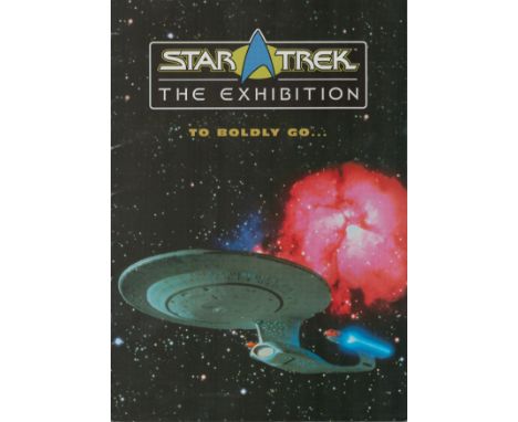 Star Trek The Exhibition To Boldly go, Programme Paramount. Good condition. All autographs come with a Certificate of Authent