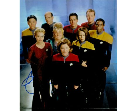 Star Trek Jeri Ryan, a signed 9x8 inch photo, An American actress best known for her role as the former Borg drone Seven of N