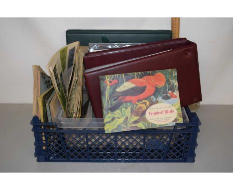 Quantity of assorted first day covers, cigarette cards, postcards etc