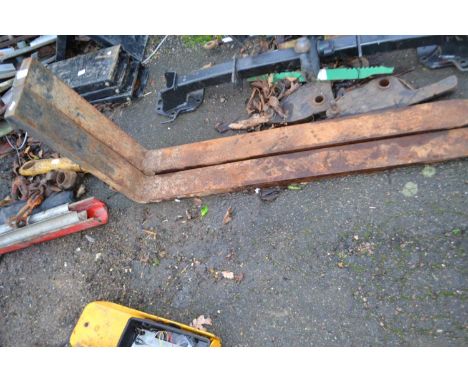 Forklift fork attachments