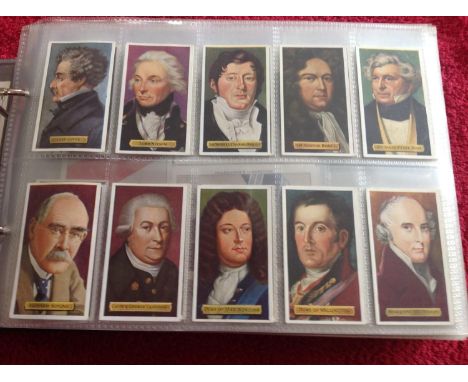 An album of cigarette cards of approximately 840 cards, which includes a full set of 50 Kensitas 'Builders of Empire' series,