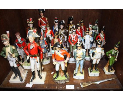 SECTION 39.  Twenty three various ceramic soldiers including Officer Grenadier Guards, Gordon Highlanders Drum-Major and Offi
