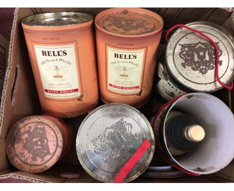 Six assorted unopened Bell's Extra Special Old Scotch Whisky ceramic decanters, including three Christmas editions ranging fr
