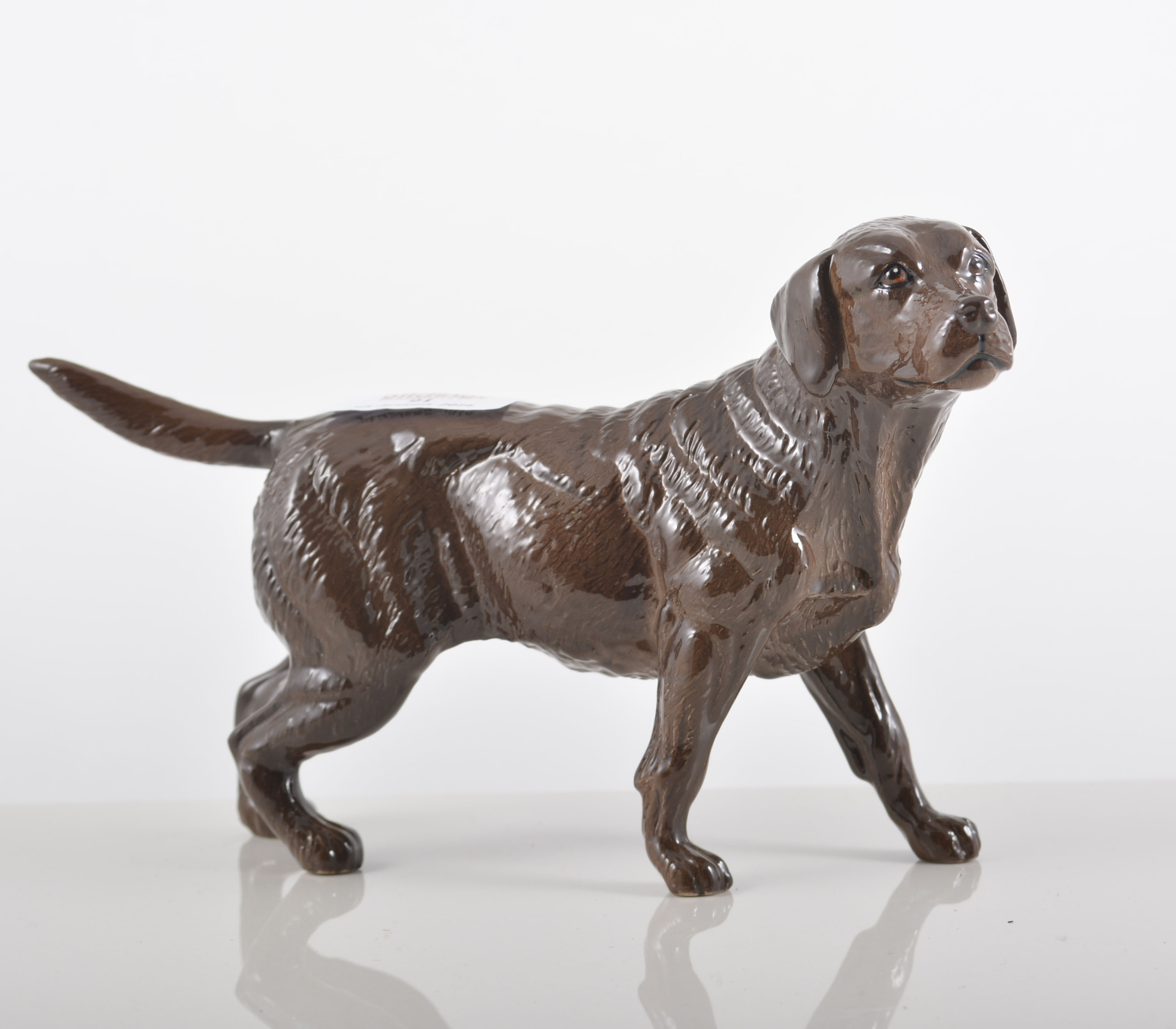 Royal Doulton model of a chocolate brown Labrador, 13cm.