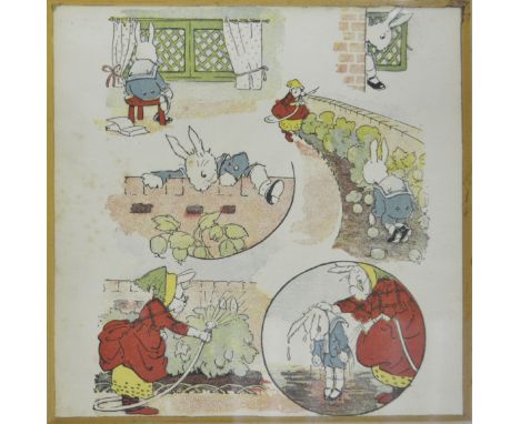1930s nursery print, another, reproduction pictures etc.