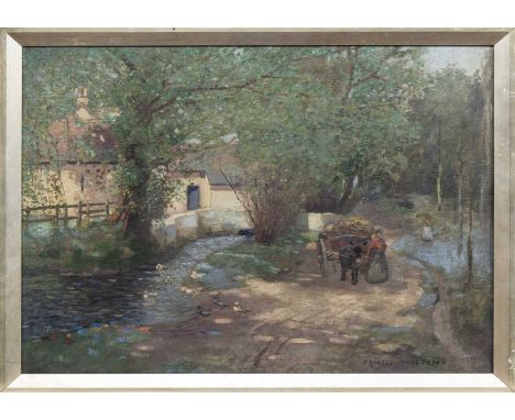* FRANCIS WILSON (SCOTTISH 1876 - 1957), LEAFY JUNE oil on canvas, signed, titled label versoframedimage size 41cm x 51cm, ov