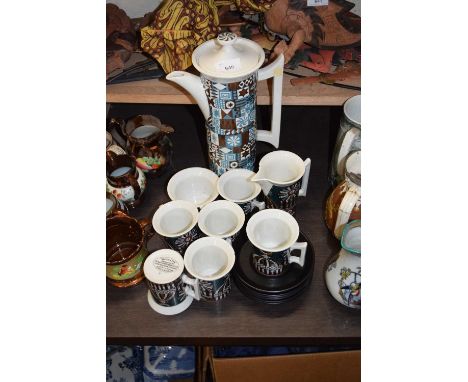 QUANTITY OF PORMEIRION CERAMICS DESIGNED BY SUSAN WILLIAMS ELLIS IN THE TIVOLI PATTERN AND ALSO IN THE MAGIC CITY PATTERN