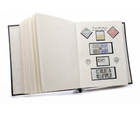 INTERESTING ALBUM RELATING TO THE IL CAMPIONATO MONDIALE (FIFA WORLD CUP)containing a good collection of mostly stamps and fi