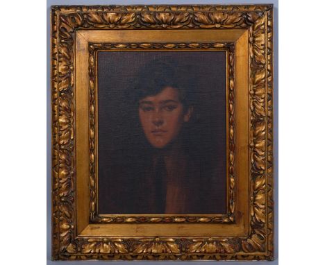 Portrait of a man, mid-20th century oil on board, unsigned, 45cm x 36cm, framedGood condition 