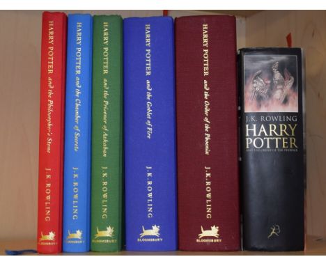 Rowling (J.K.), Harry Potter, 'De Luxe Collectors First Editions', including Philosopher's Stone, Chamber of Secrets, Prisone